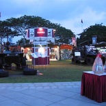 guards booth at nite