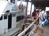 our dive boat is our return ferry too