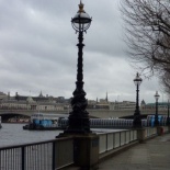 The south bank with the waterloo bridge in view