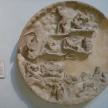Many wall artifacts in the Roman Section
