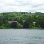 Neat masonry homes by the lake