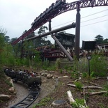 Two intamin coaster trains in one shot!