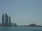 Including the Emirates palace hotel in the distance