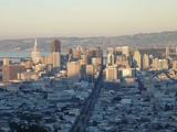 the business district and transamerica pyramid