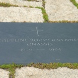 as it appeared prior to the parallel interment of his widow, Jacqueline Kennedy, upon her death.