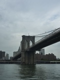 Crossing under the Brooklyn bridge