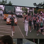 The arrival of the Olympic torch