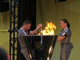 Security retrieving the Flame for safekeeping