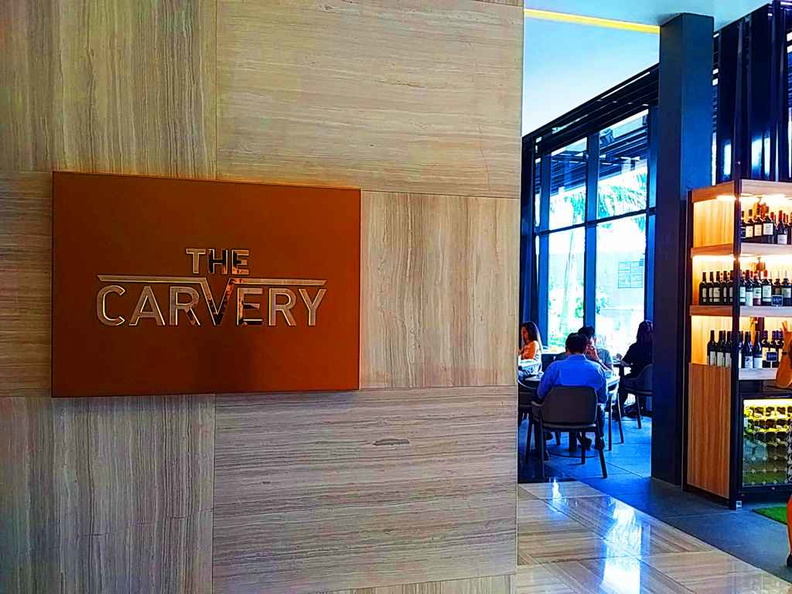 The entrance to the Carvery restaurant 