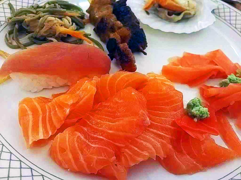 Asian Market Cafe Fairmont Sashimi Salmon mix
