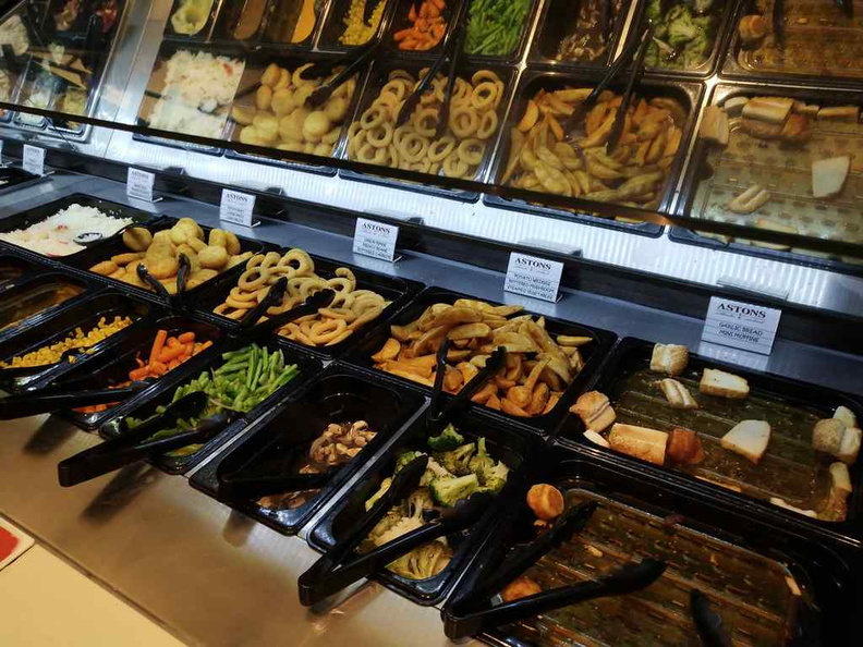 It is more than just a salad bar, plenty of extras such as meats and potato options