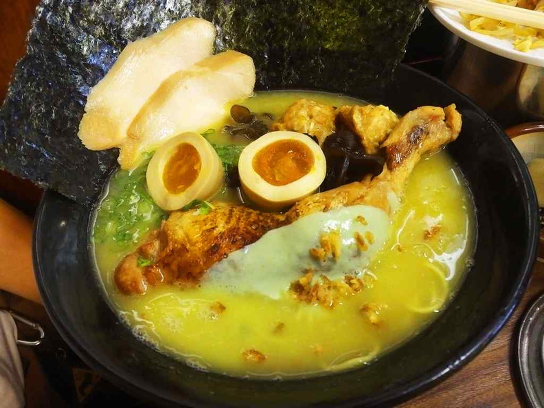 Tori King Green Spicy Ramen Special with all Toppings, $17.90