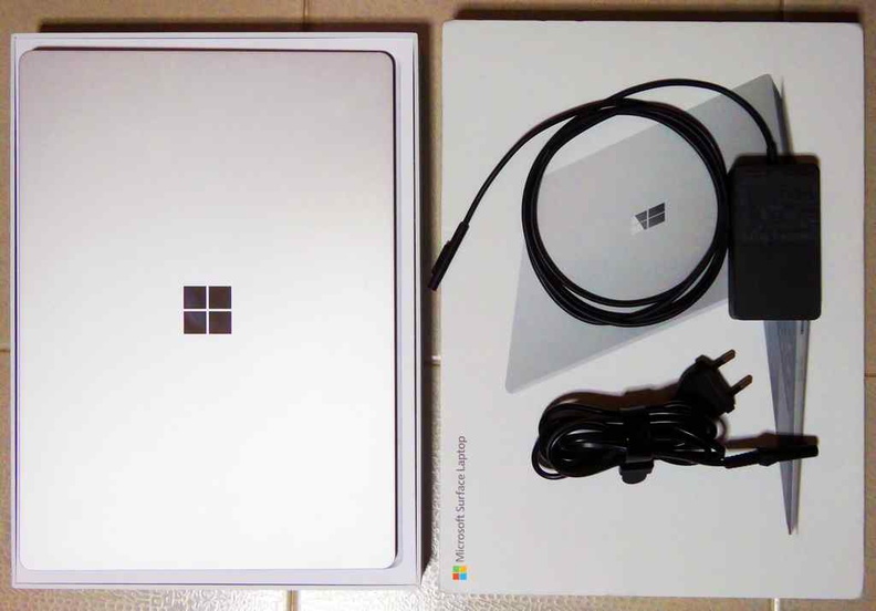 What you get in the Surface laptop box