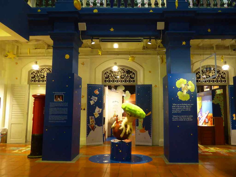  The entrance to the exhibition galleries. Welcome to the Little Prince exhibition at the Singapore Philatelic Museum