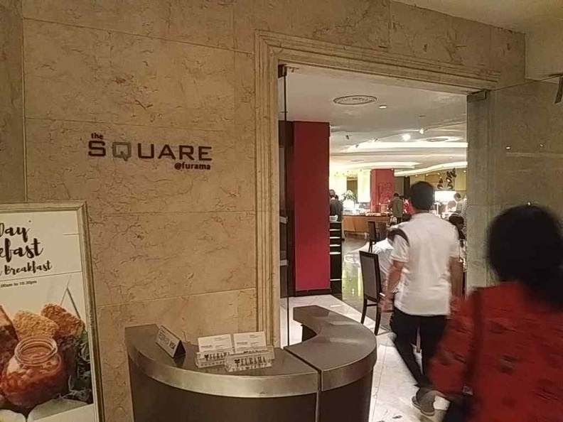Welcome to the Square restaurant! The entrance to the establishment
