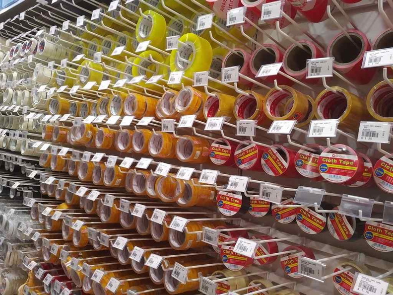 Huge choices of tape for any desired sticky situation