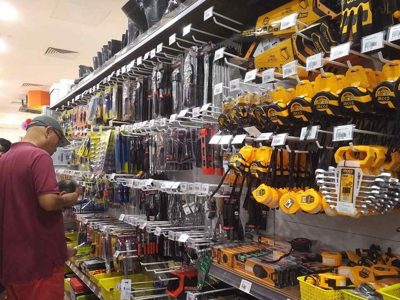 A part of the hardware section, comprising of measuring and assorted adjustment tool sorted by brand offerings