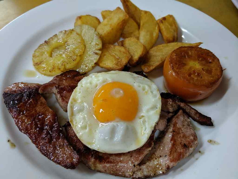 Grilled Gammon steak, the portions are pretty underwhelming though