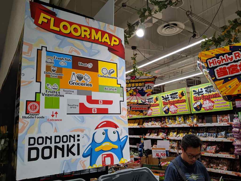 The Floor plan of the supermarket. Do note the absence of anything else not food