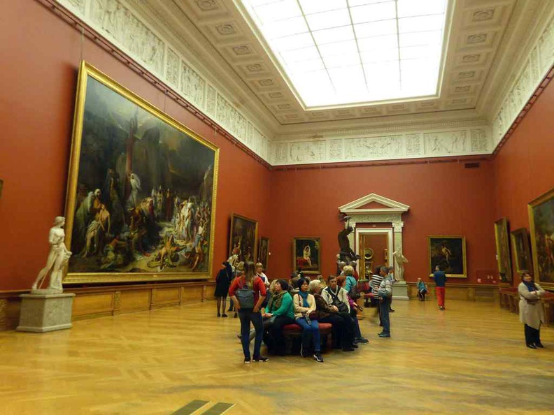 Some of the vast open galleries, with some housing vast paintings spanning almost two floors in height