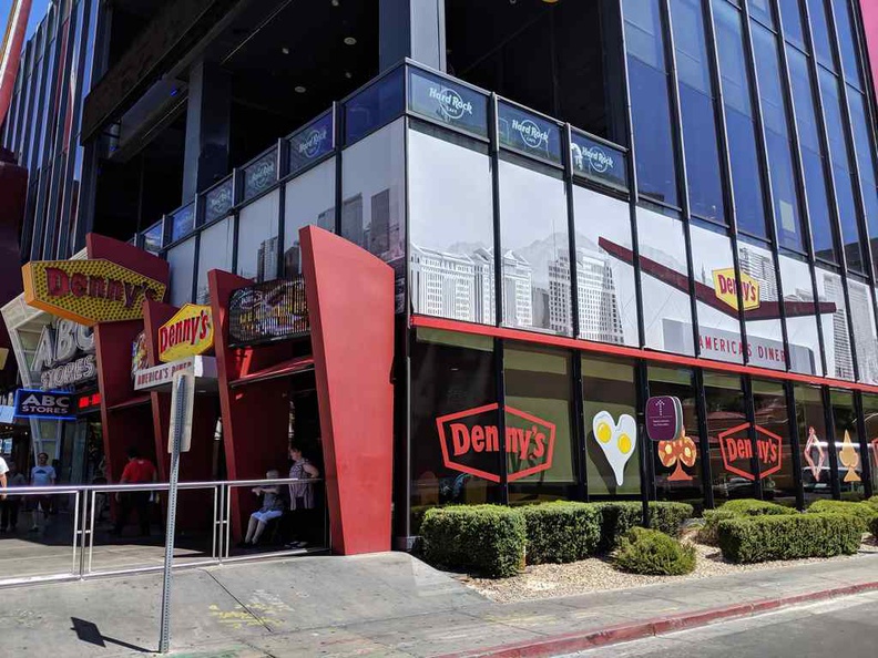 Dennys American Diner in downtown Vegas strip