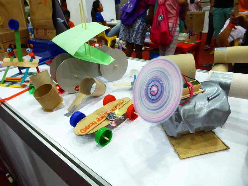Various Maker Works open for all to build and play