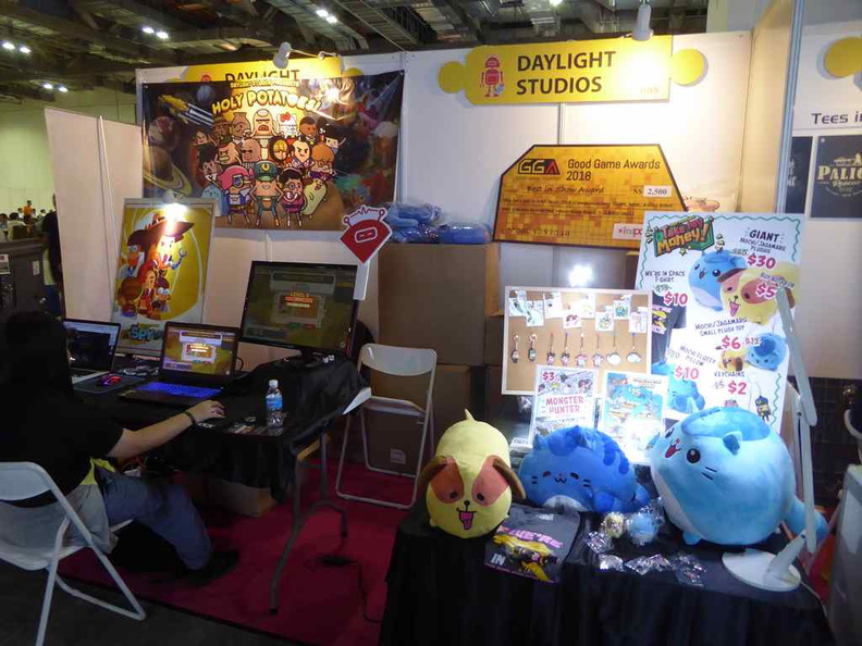 Indee game booths in the GXXP sector