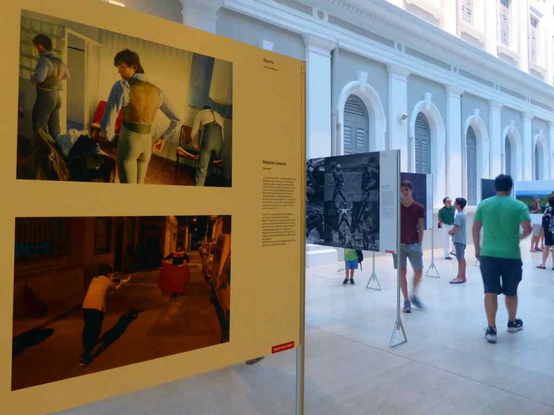 The World Press Photo Section on the lower ground floor, covering a story on bull fighting in Spain