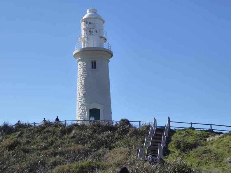 The Bathurst Lighthouse. With its prominent location uphill, this iconic lighthouse can be seen from miles away out in the sea and even on the island