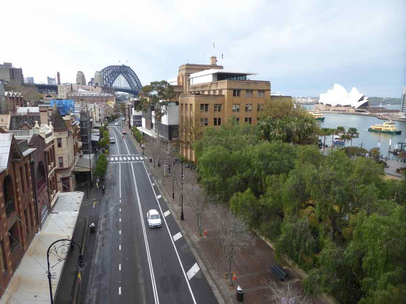 View of the Rock with Sydney harbour bridge in the background