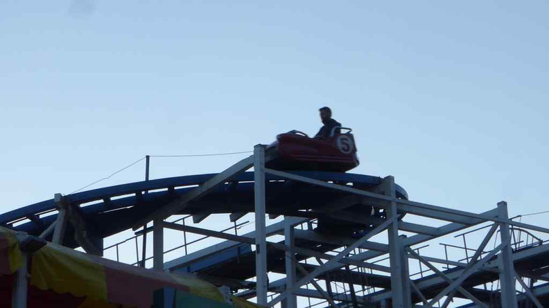 The wild mouse roller coaster. The last of the remaining such rides in the park