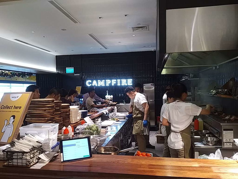 The Campfire is one of the western grill restaurants you can pay to cook the food right from the supermarket