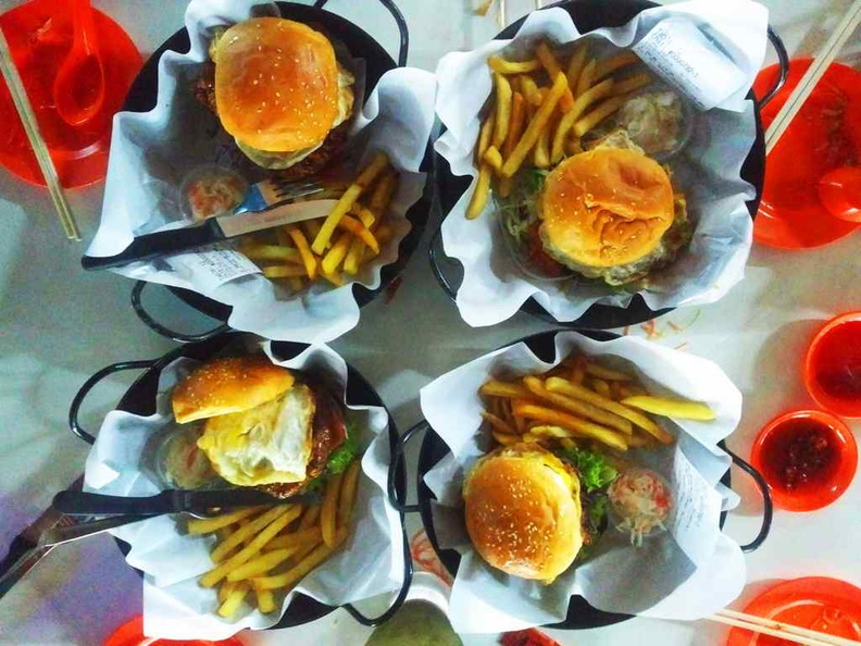 Yep, you got that right, they do have Wok in Burgers. Meet the wok burger gang!