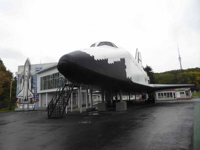 A Buran Spacecraft right in VDNKh. The Buran was the first spaceplane to be produced as part of the Soviet/Russian Buran programme