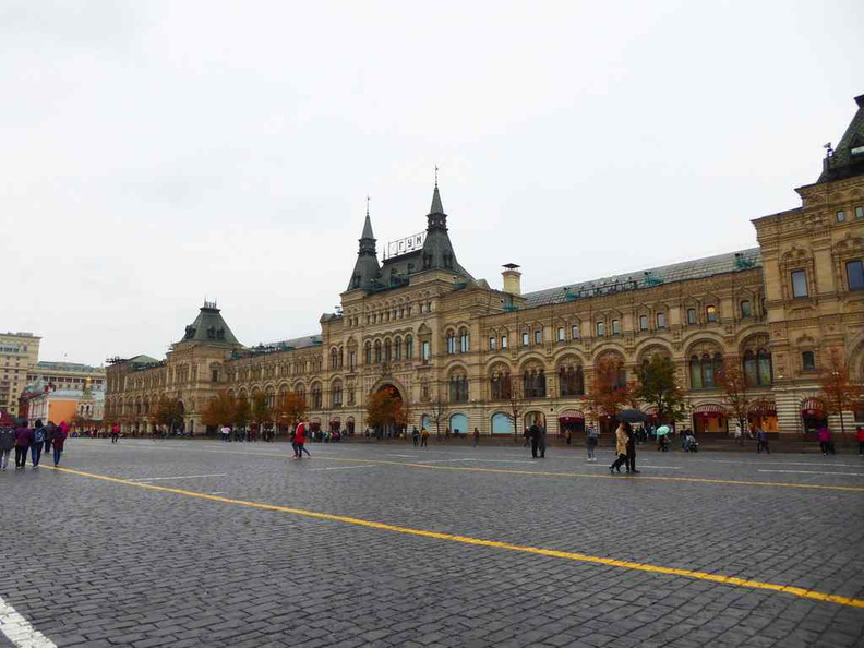 GUM departmental store is a massive departmental store running the entire length of the Red Square