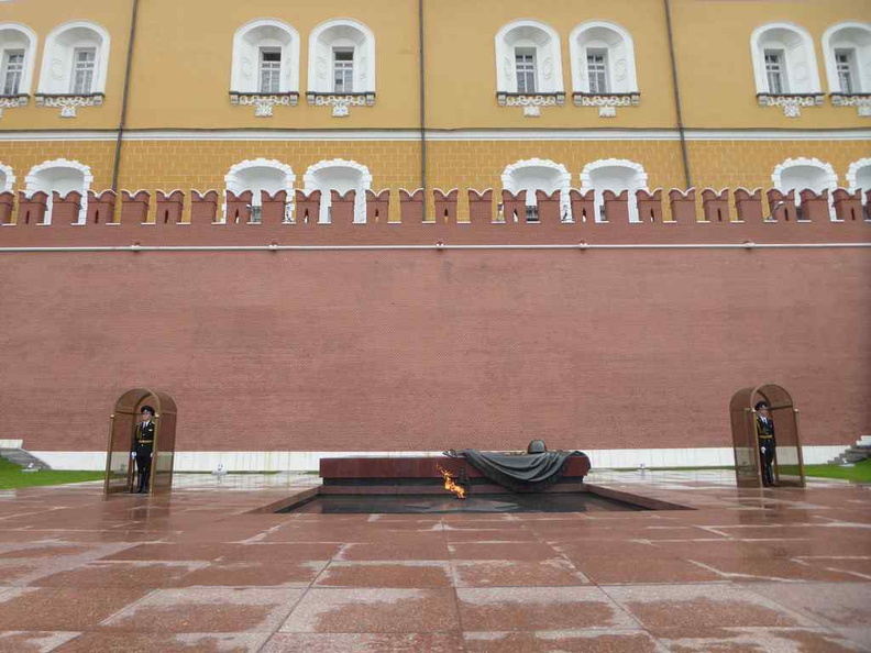 The Tomb of Unknown Soldier, with the ever burning flame