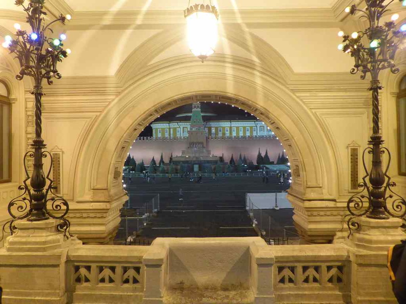View of the Red Square from the mall second floor