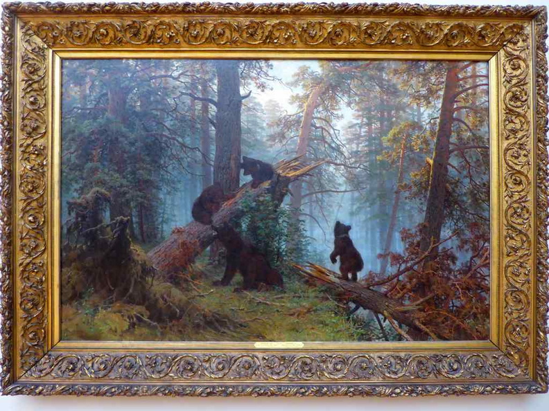 Ivan Shishkin and Konstantin Savitsky, Morning in a Pine Forest (1889)
