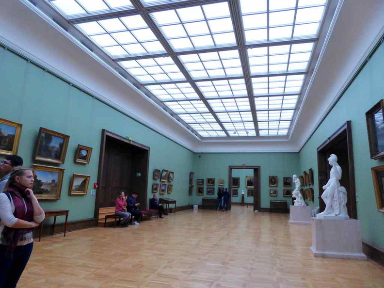 Expansive well-lit galleries