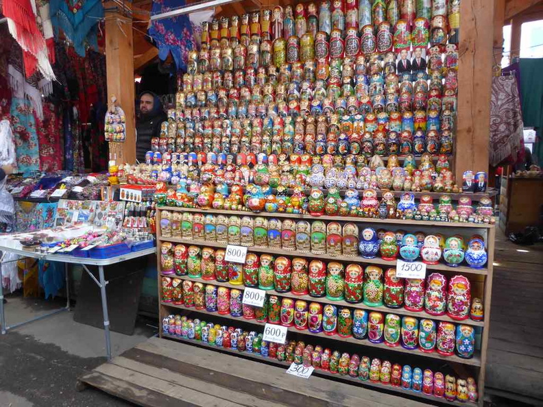  Hand-painted Russian doll section. There are several of these stores around which you can compare prices from. They usually have the same starting prices but can be vastly different after bargaining.