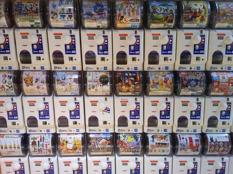 The Wall of Gachapon at the outlet exit