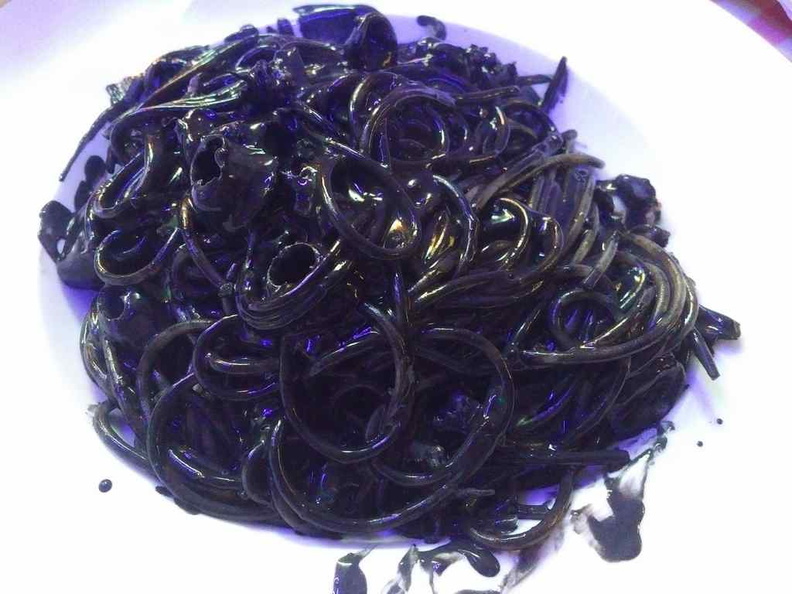 Spaghetti Black ink squid pasta