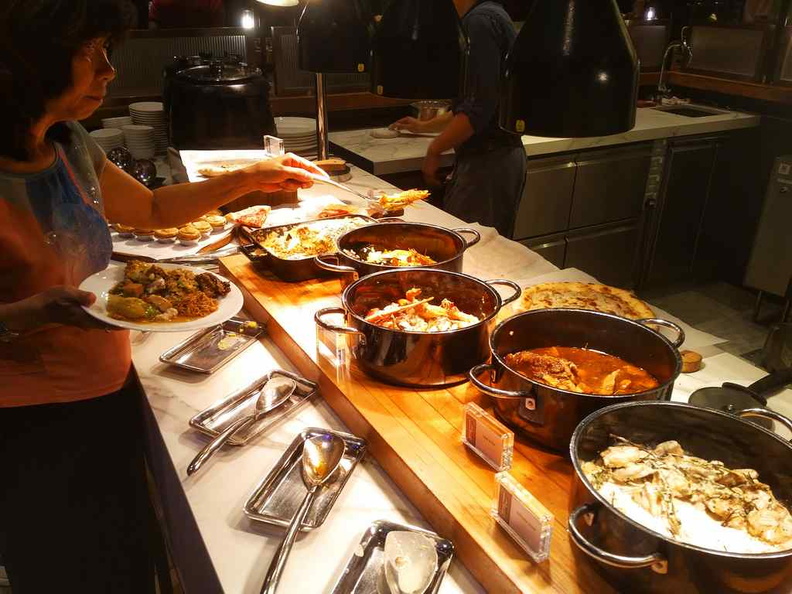 Though not quite an international selection, don't let the small buffet selection trick you, there is quite abit in every section.
