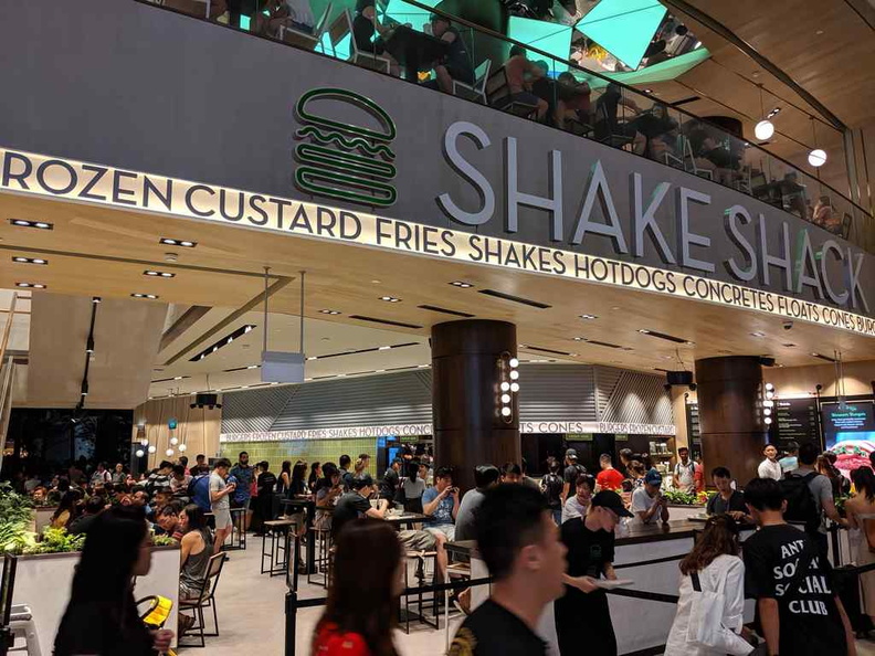 Welcome to Changi Jewel Shake Shack! And we have queues! both in and out of the restaurant