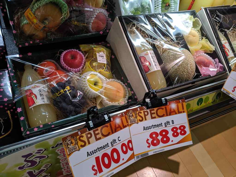 Expensive premium fruit Gift sets. That's quite abit for the level of fruity premium