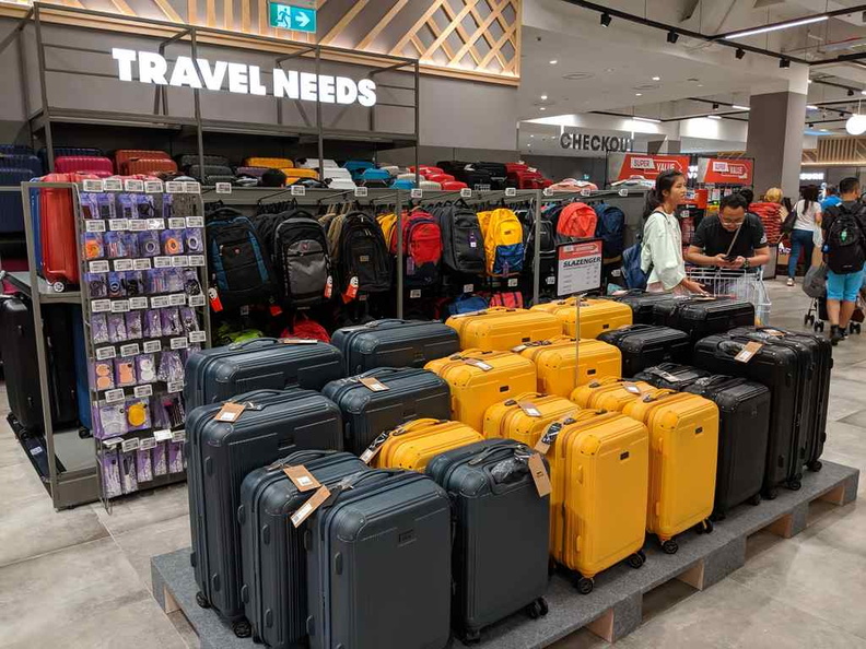 The travel and luggage section. Apparently do luggage repair services here too. Possibly catering for the ferry departures at the nearby harbourfront cruise center