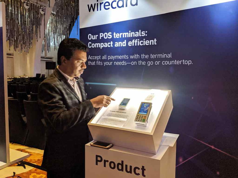 Demonstration of various Wirecard Point of sale terminals, you may have used or chanced upon one of these already in stores