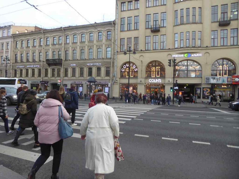 The shops along the Nevsky shopping district