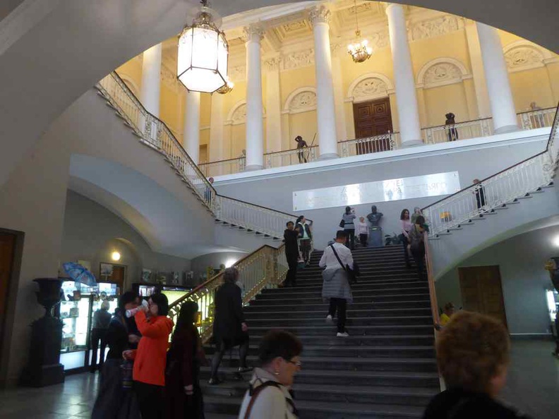 The grand staircase is where you start your journey through the galleries