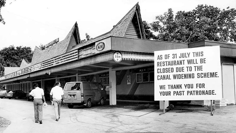 The first and original A&W at Dunearn Road. It is a standalone restaurant with a drive-thru section, it closed due to road expansion plans. The franchise stayed on in Singapore till the early 2000s